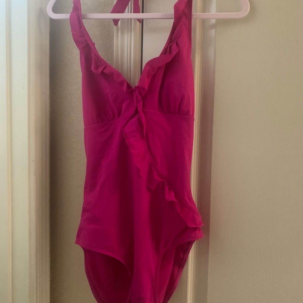 Spans love your assets hot pink swimsuit